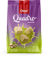 Вафли «Quadro» с фисташковой начинкой